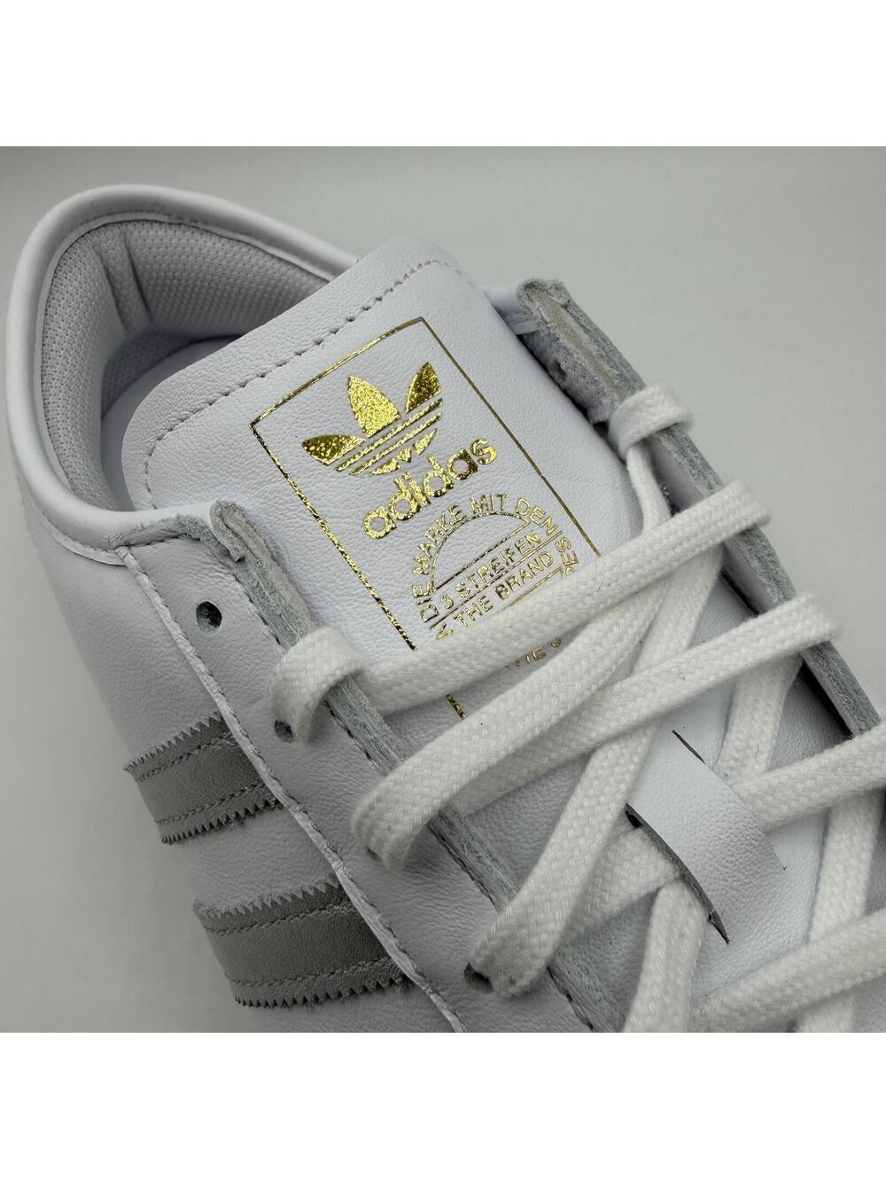 adidas Originals Italia 70s White Silver Metallic JQ9070 Women Size 10 - Picture 15 of 16